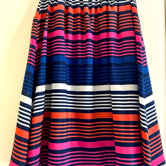 Old Navy Multicolor Stripes Midi Skirt With Pockets Rainbow Large - Picture 8 of 8